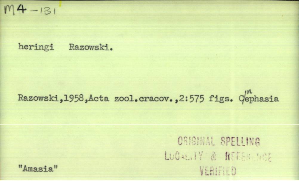 front of card